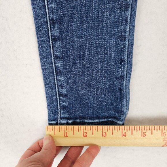 Kancan Jeans Girls 10 Blue Skinny Leg Snap Fly Classic Casual Ankle Denim Kids - Picture 7 of 13